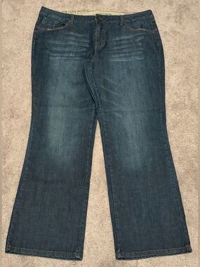 Zana Di Jeans Premium Denim Women’s Distressed Wide Leg Size 18 Measured 42x32